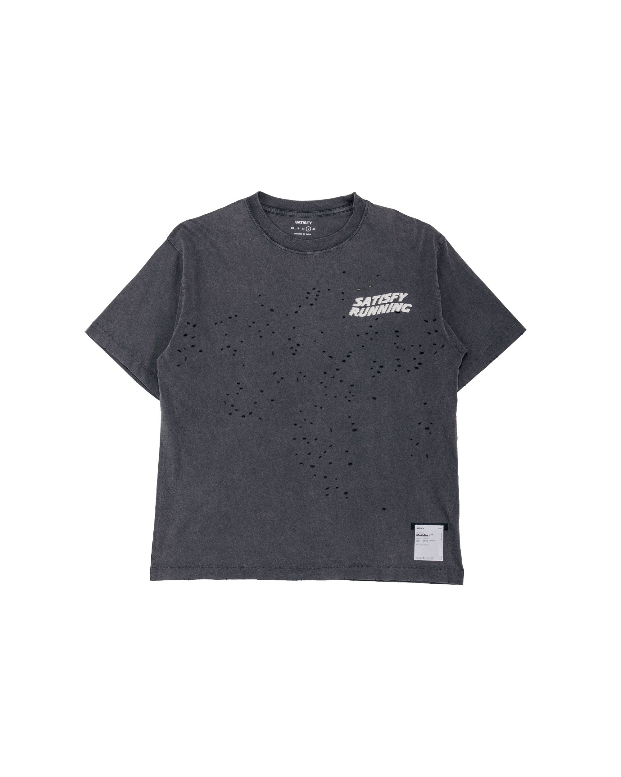 SATISFY MothTech T-Shirt Aged Black WA