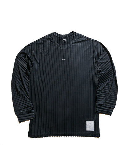 SATISFY AuraLite Pleated Long Tee Black