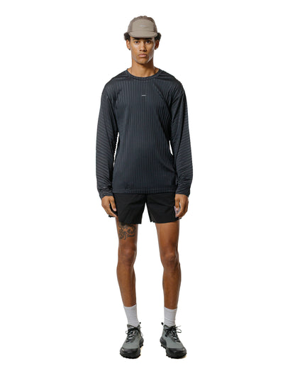 SATISFY AuraLite Pleated Long Tee Black