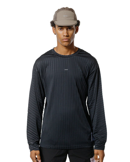 SATISFY AuraLite Pleated Long Tee Black