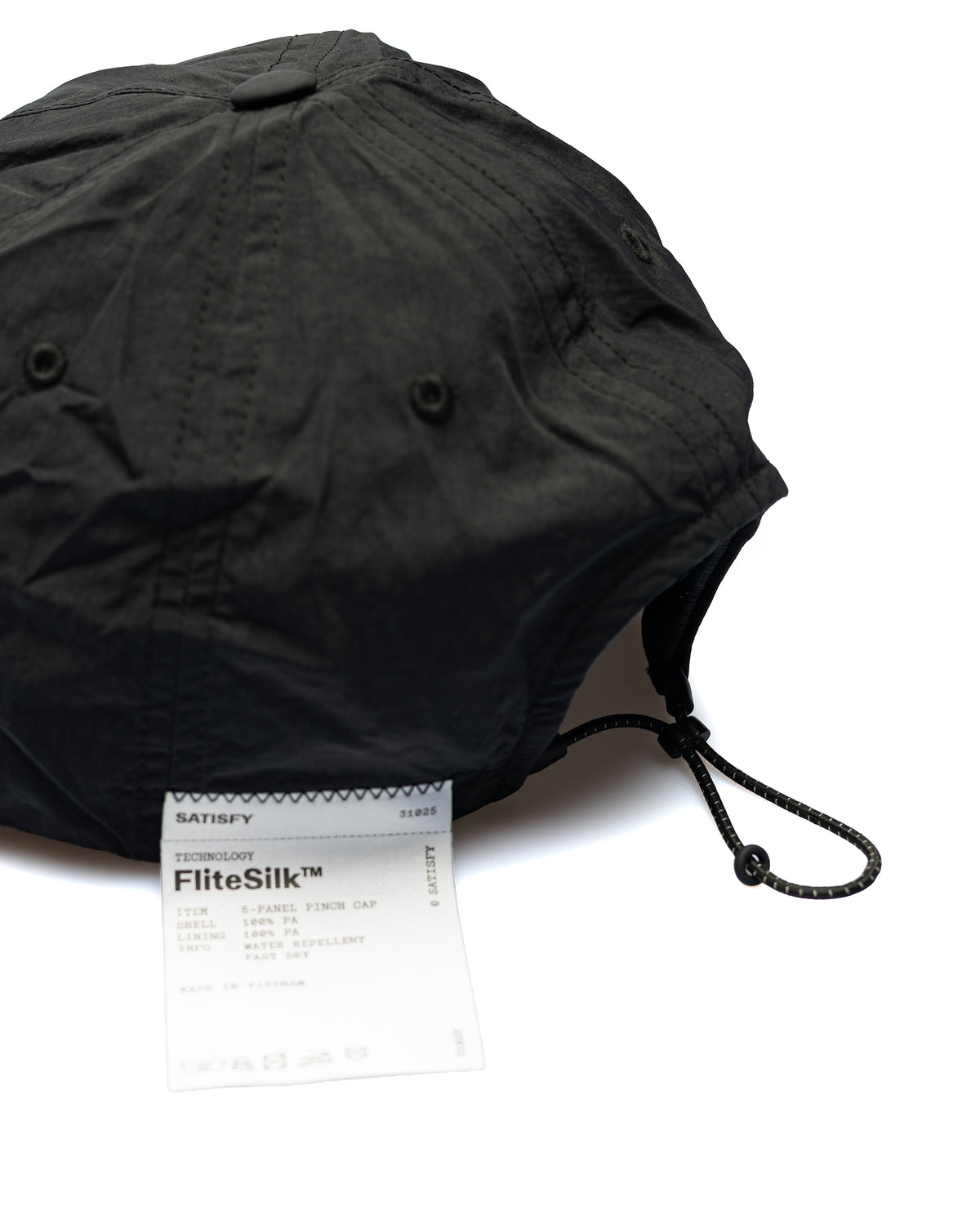 SATISFY FliteSilk 5 Panel Pinch Cap Black Eagle