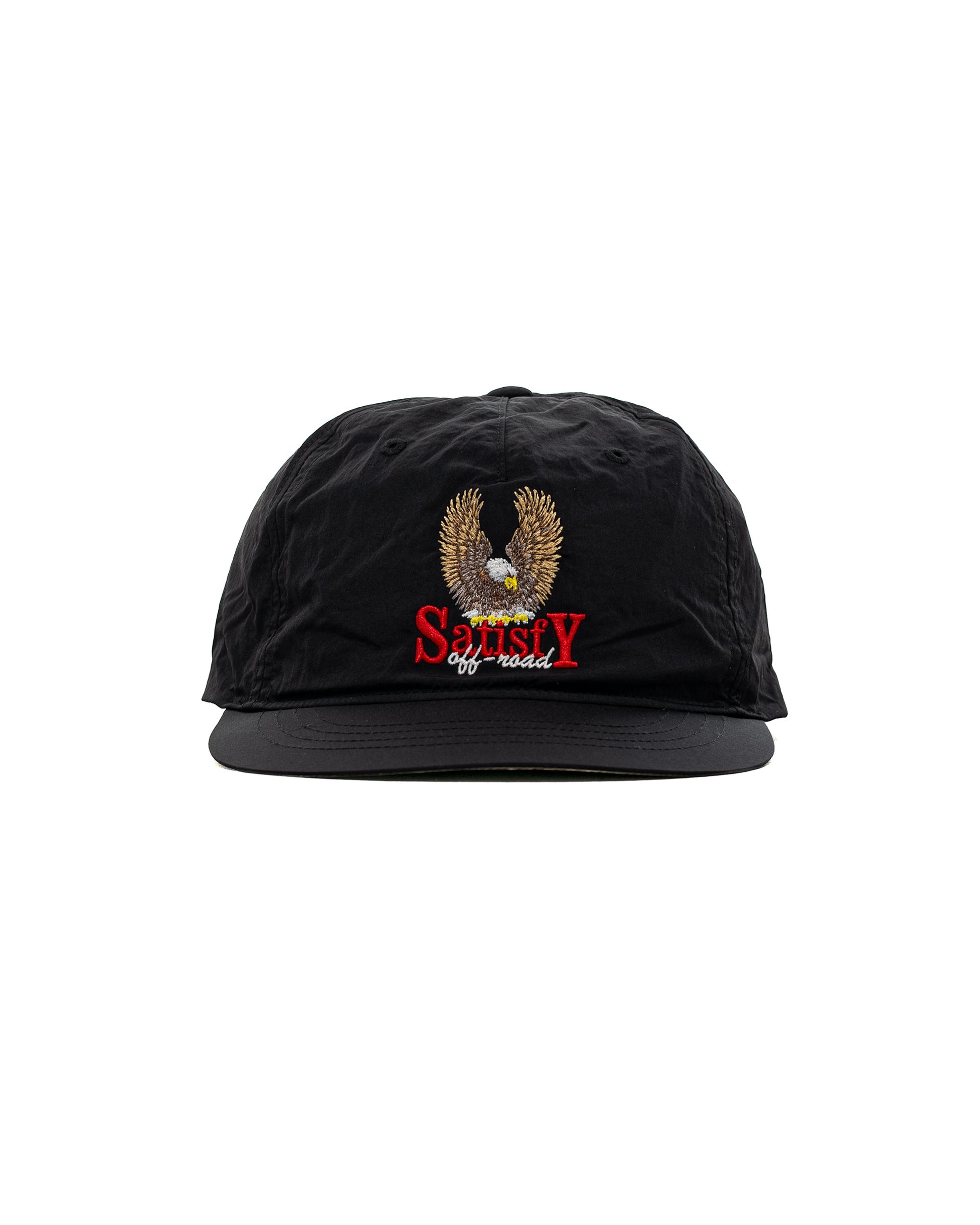 SATISFY FliteSilk 5 Panel Pinch Cap Eagle Off Road Black