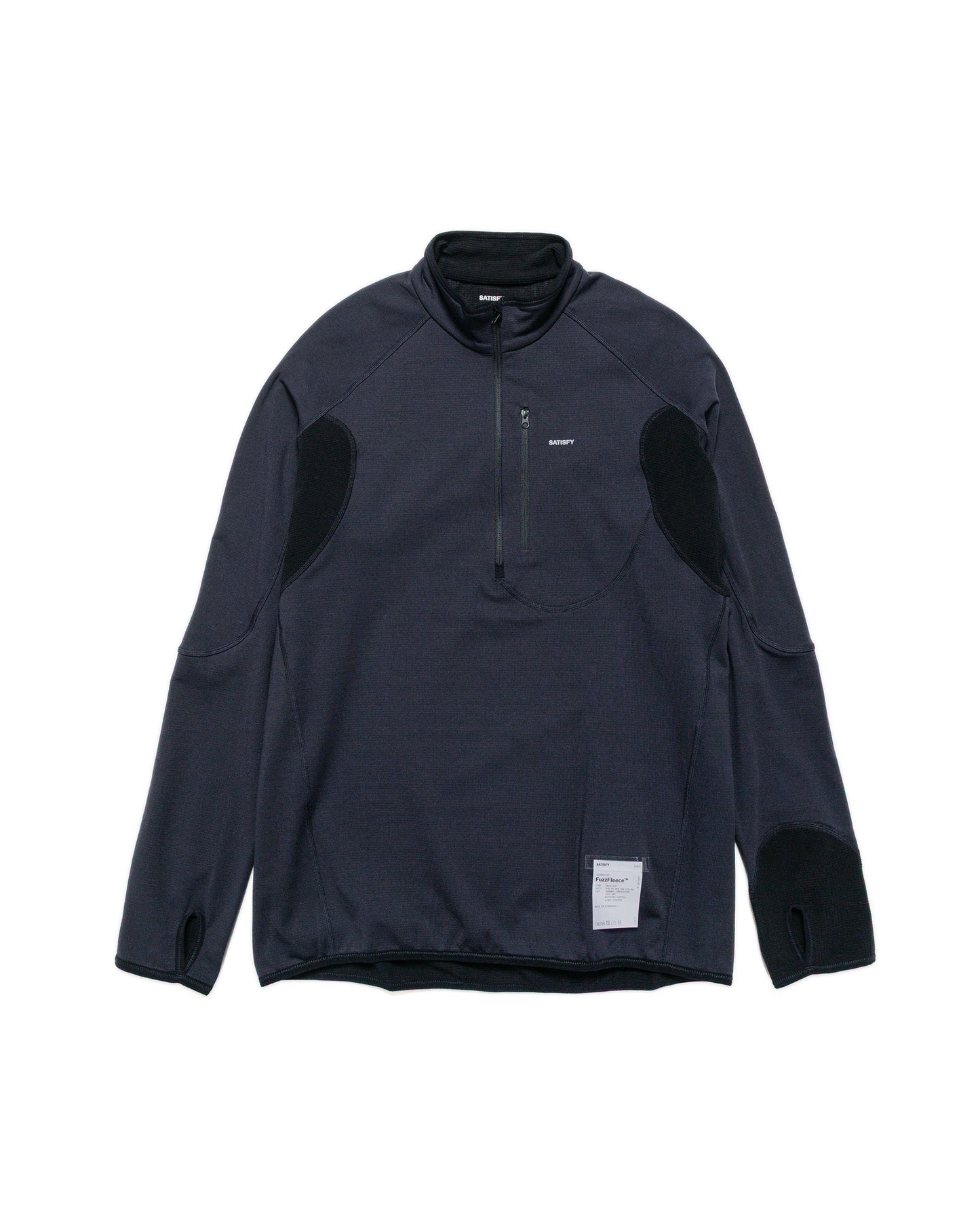 SATISFY FuzzFleece Half-Zip Black