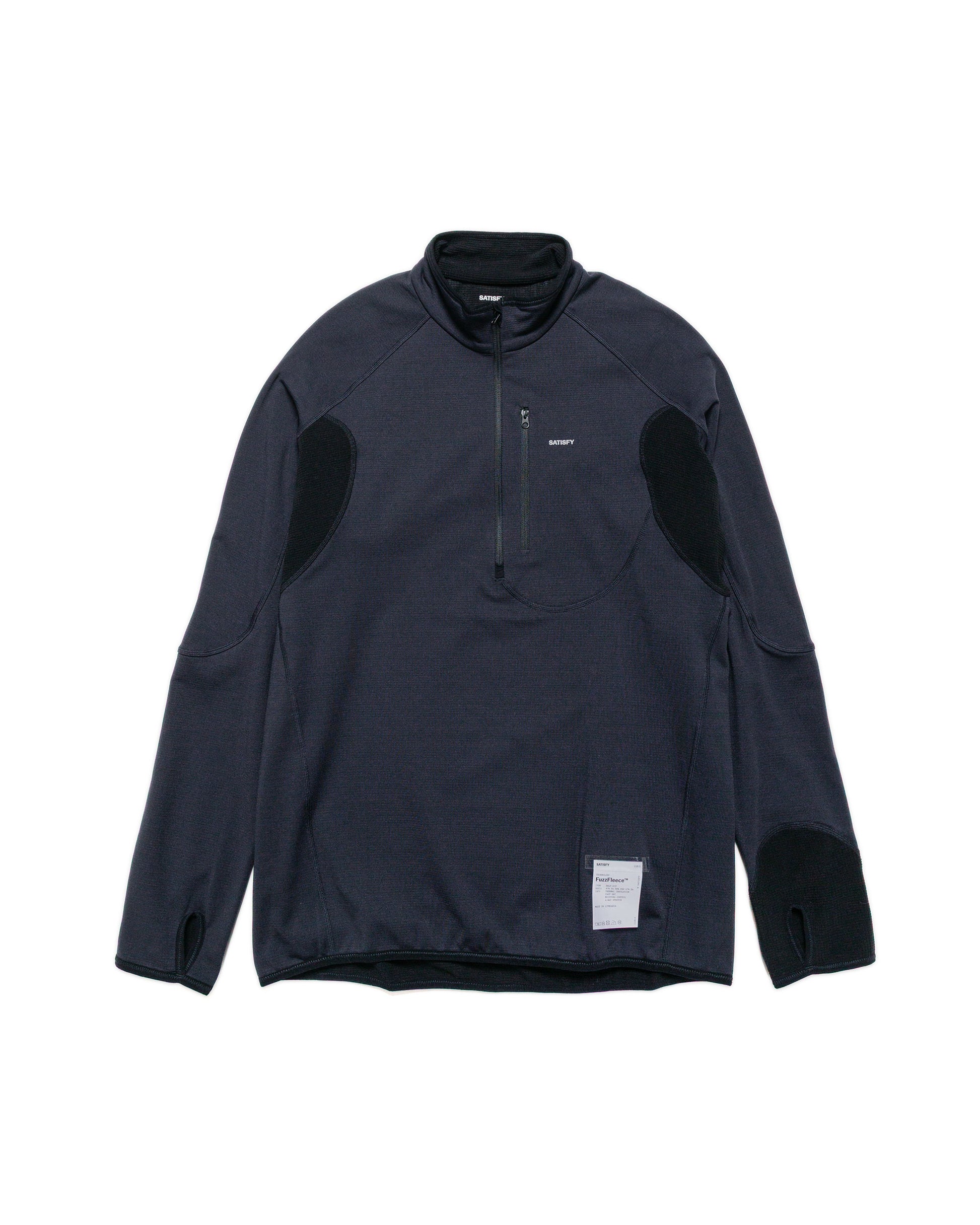 SATISFY FuzzFleece Half-Zip Black