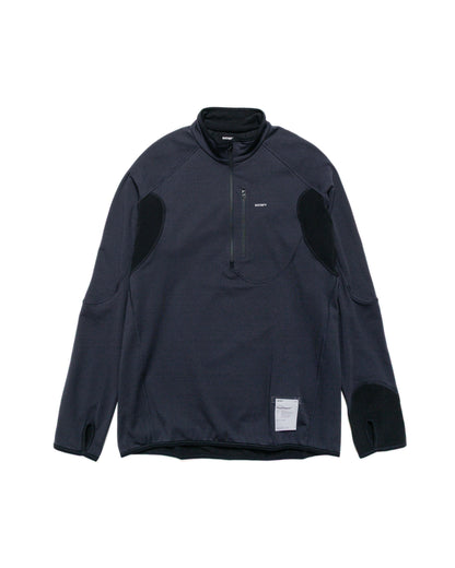 SATISFY FuzzFleece Half-Zip Black