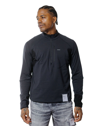 SATISFY FuzzFleece Half-Zip Black