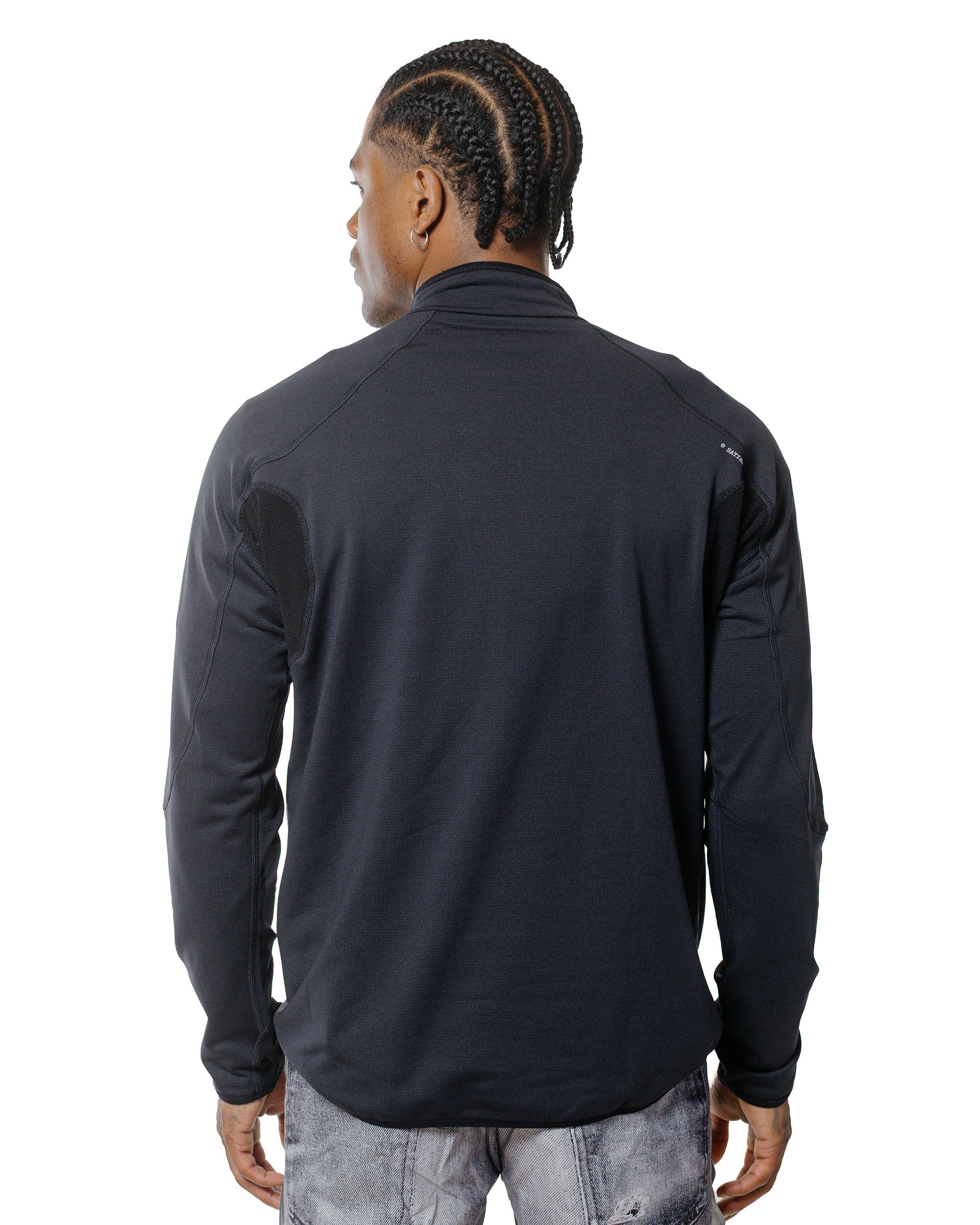 SATISFY FuzzFleece Half-Zip Black
