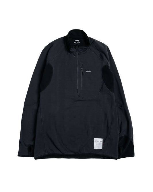 SATISFY FuzzFleece Half-Zip Black