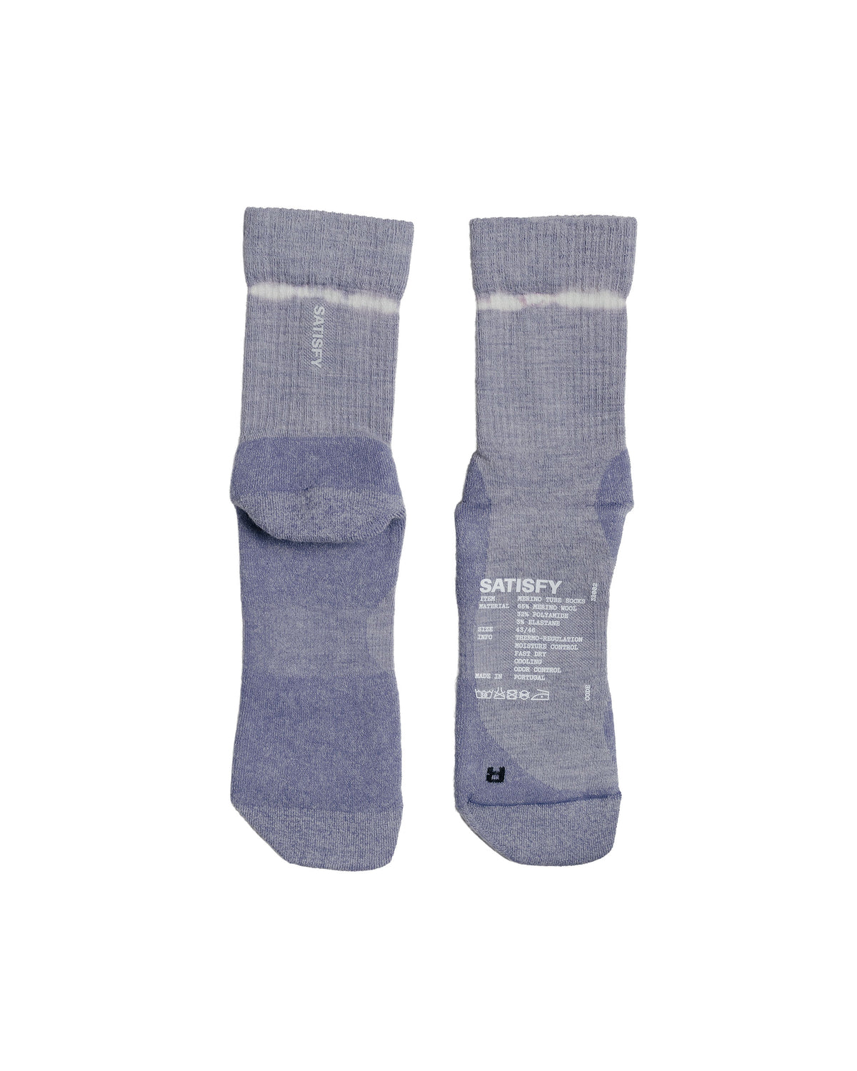 SATISFY Merino Nylon Tube Socks Dusk Tie Dye