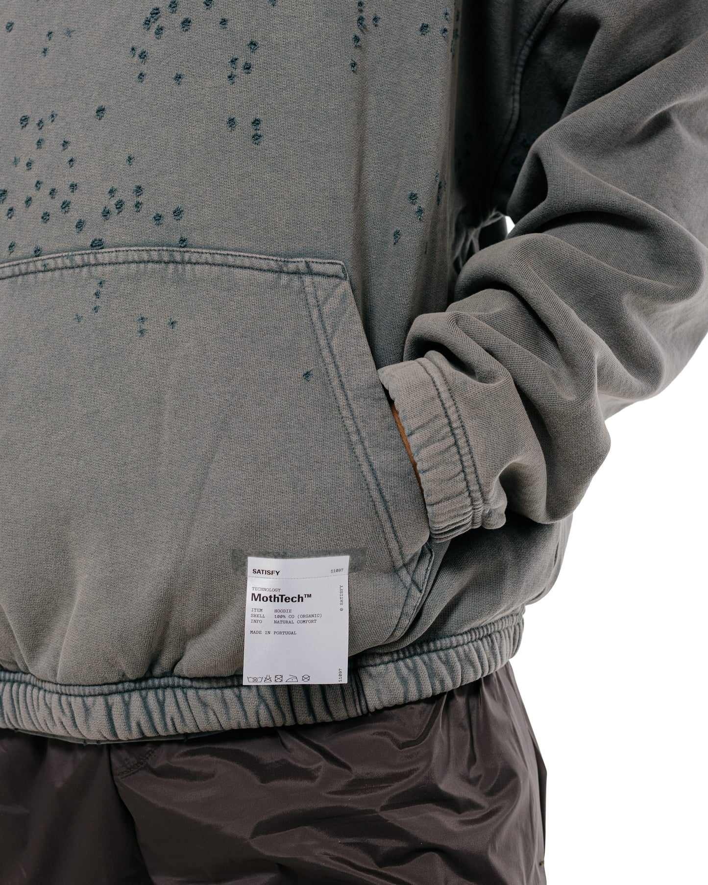 lost & found SATISFY SATISFY MothTech Hoodie Faded Black