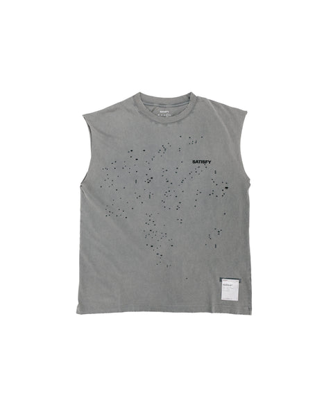 SATISFY MothTech Muscle Tee Faded Black