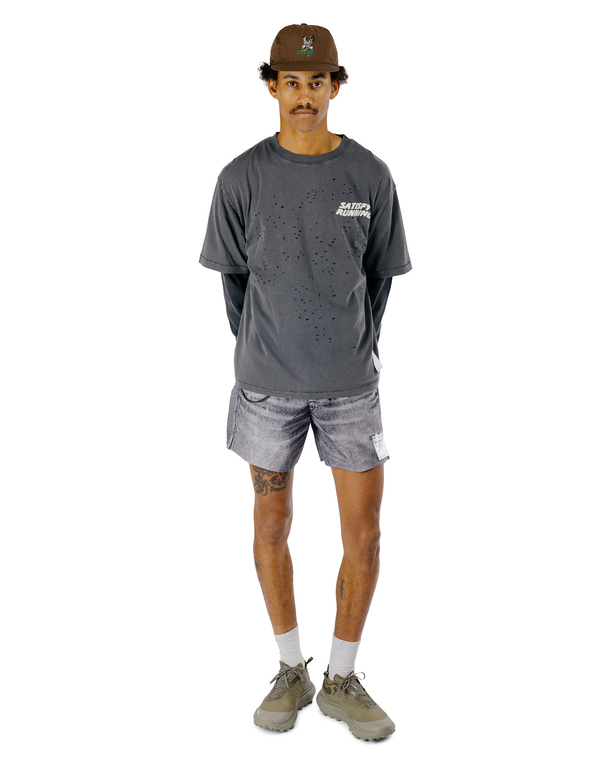 SATISFY MothTech T-Shirt Aged Black WA