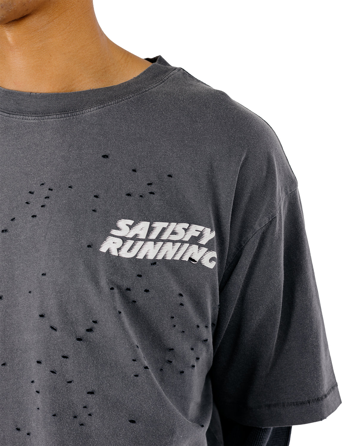 SATISFY MothTech T-Shirt Aged Black WA