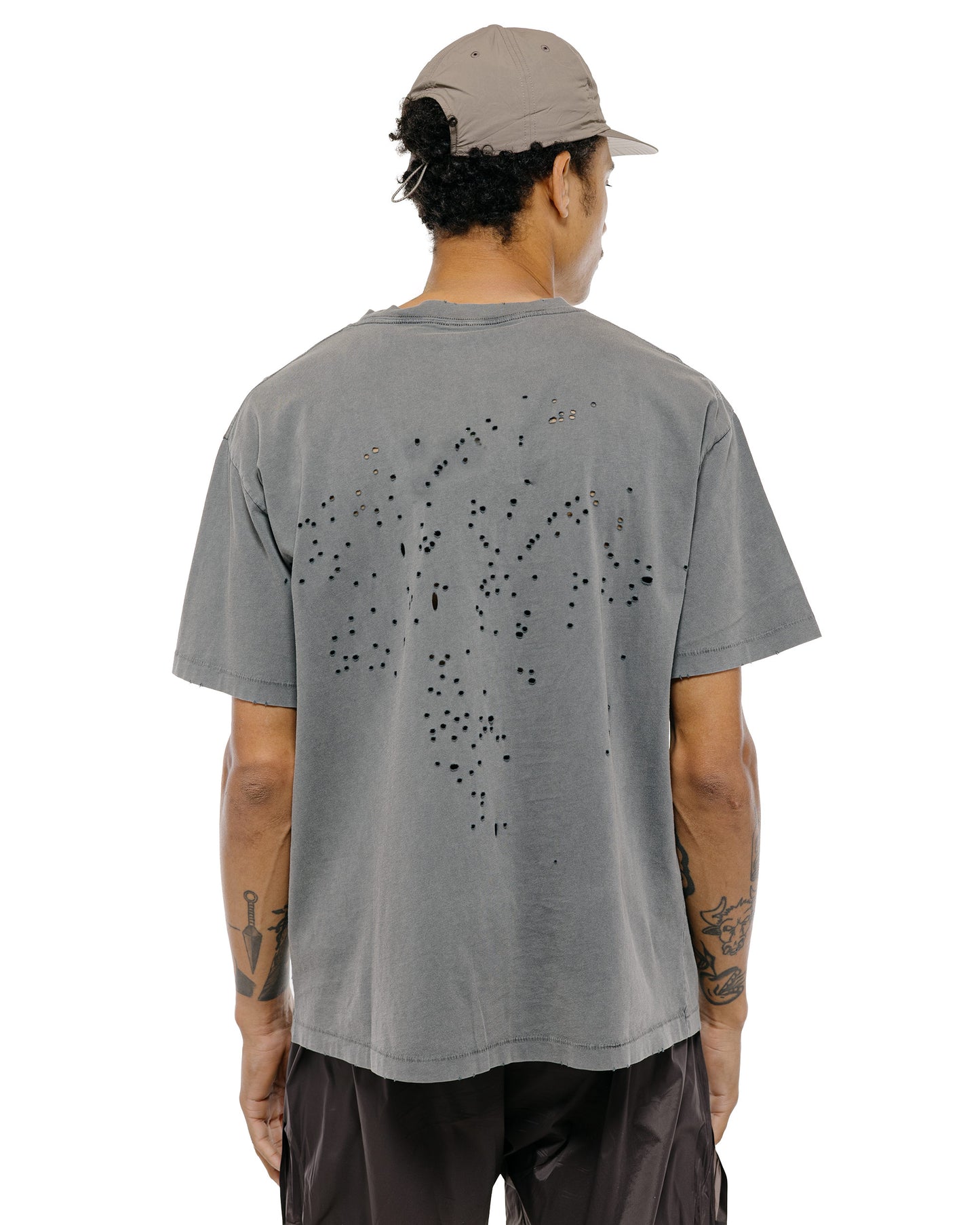 lost & found SATISFY SATISFY MothTech T-Shirt Eagle Off Road Faded Black