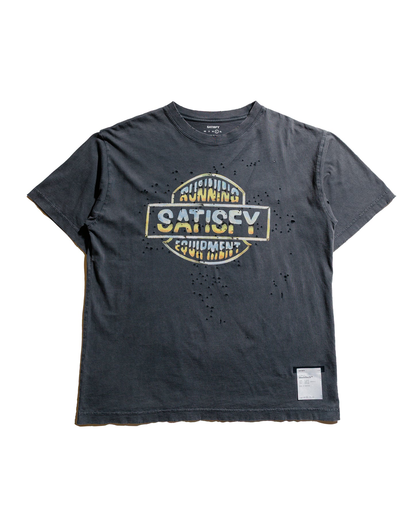 SATISFY MothTech T-Shirt Running Equipment Aged Black