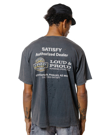 SATISFY MothTech T-Shirt Running Equipment Aged Black