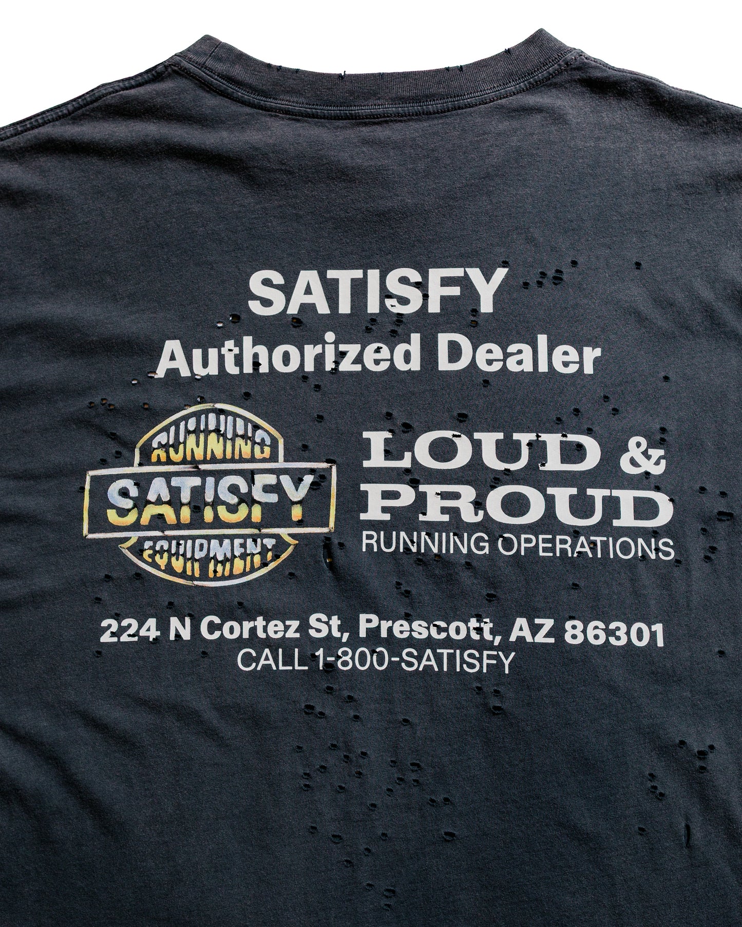 SATISFY MothTech T-Shirt Running Equipment Aged Black