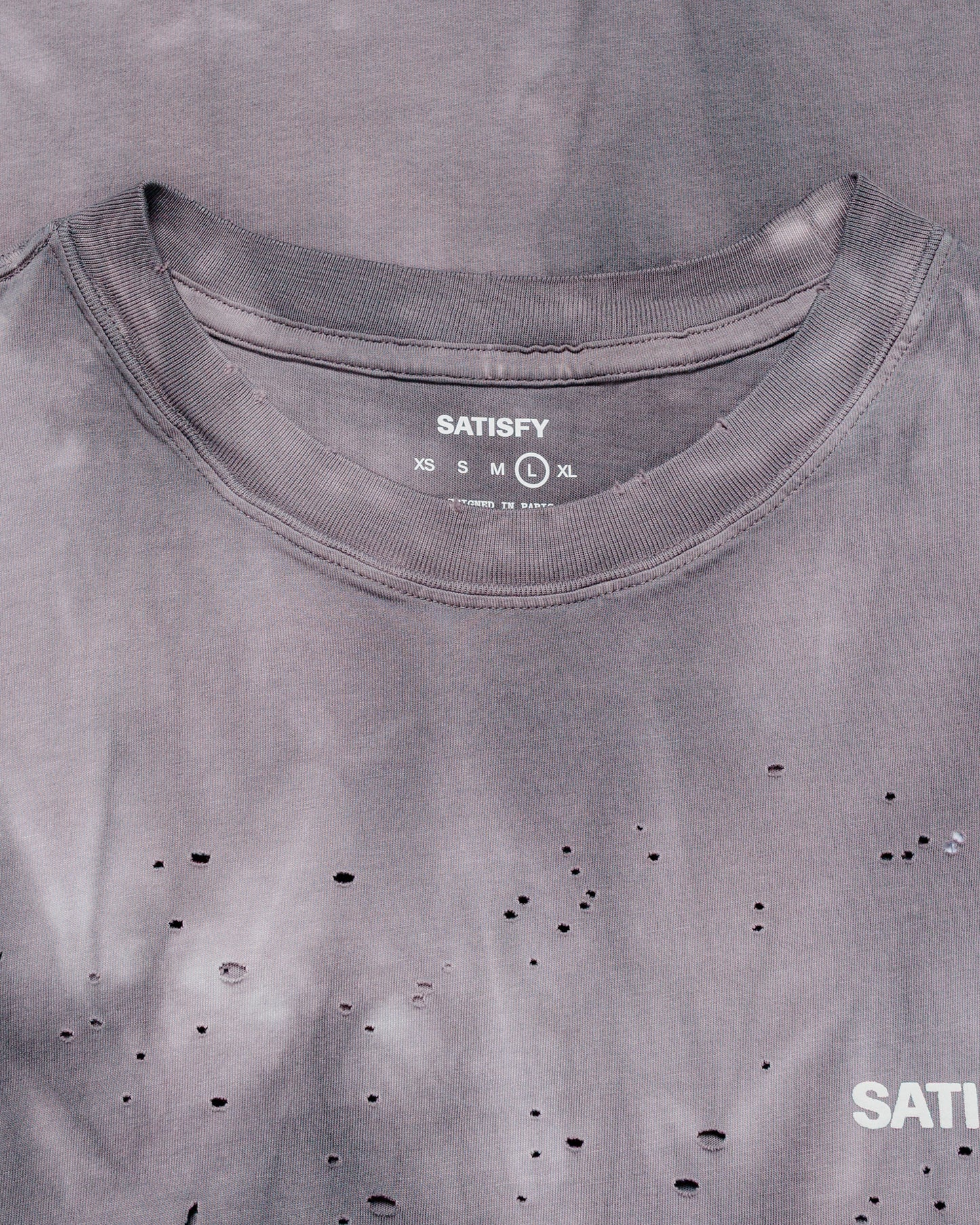 SATISFY MothTech T-Shirt Sun Bleached Shark