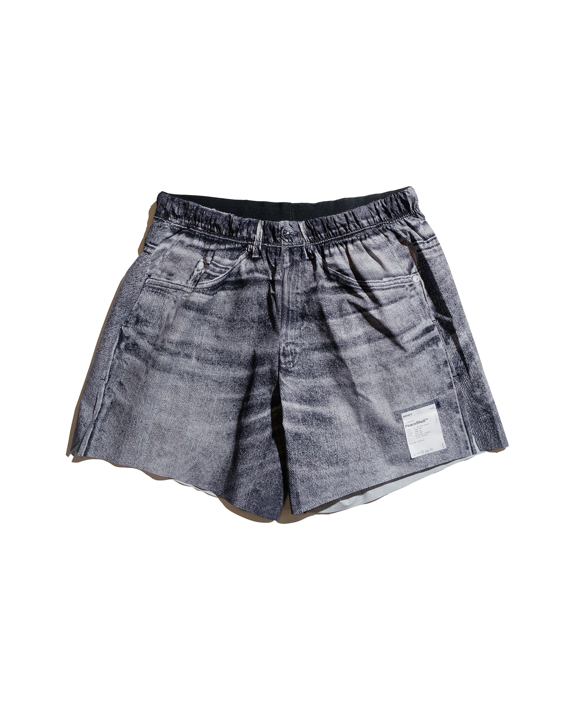 SATISFY PeaceShell 5" Unlined Shorts Black Denim