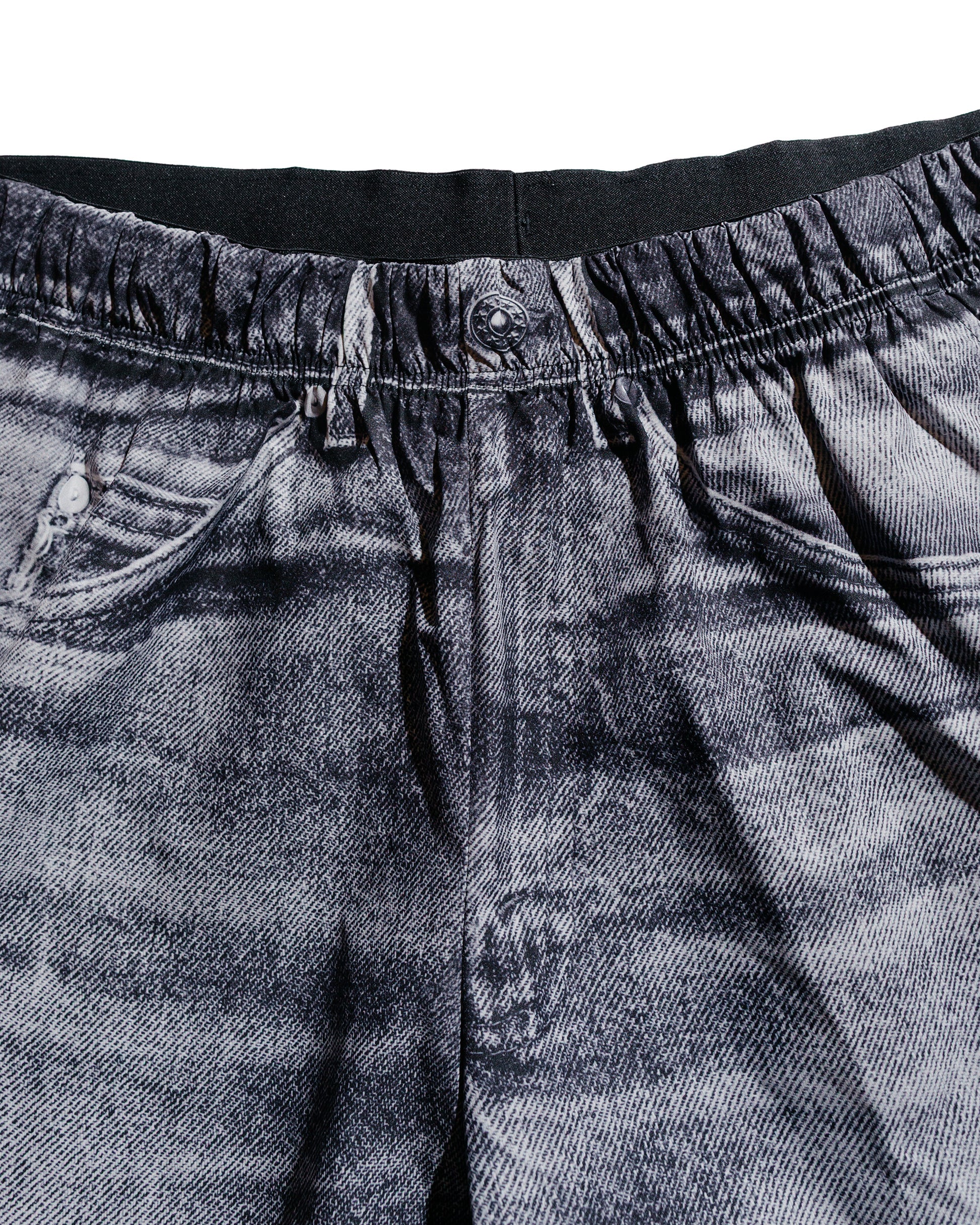 SATISFY PeaceShell 5" Unlined Shorts Black Denim