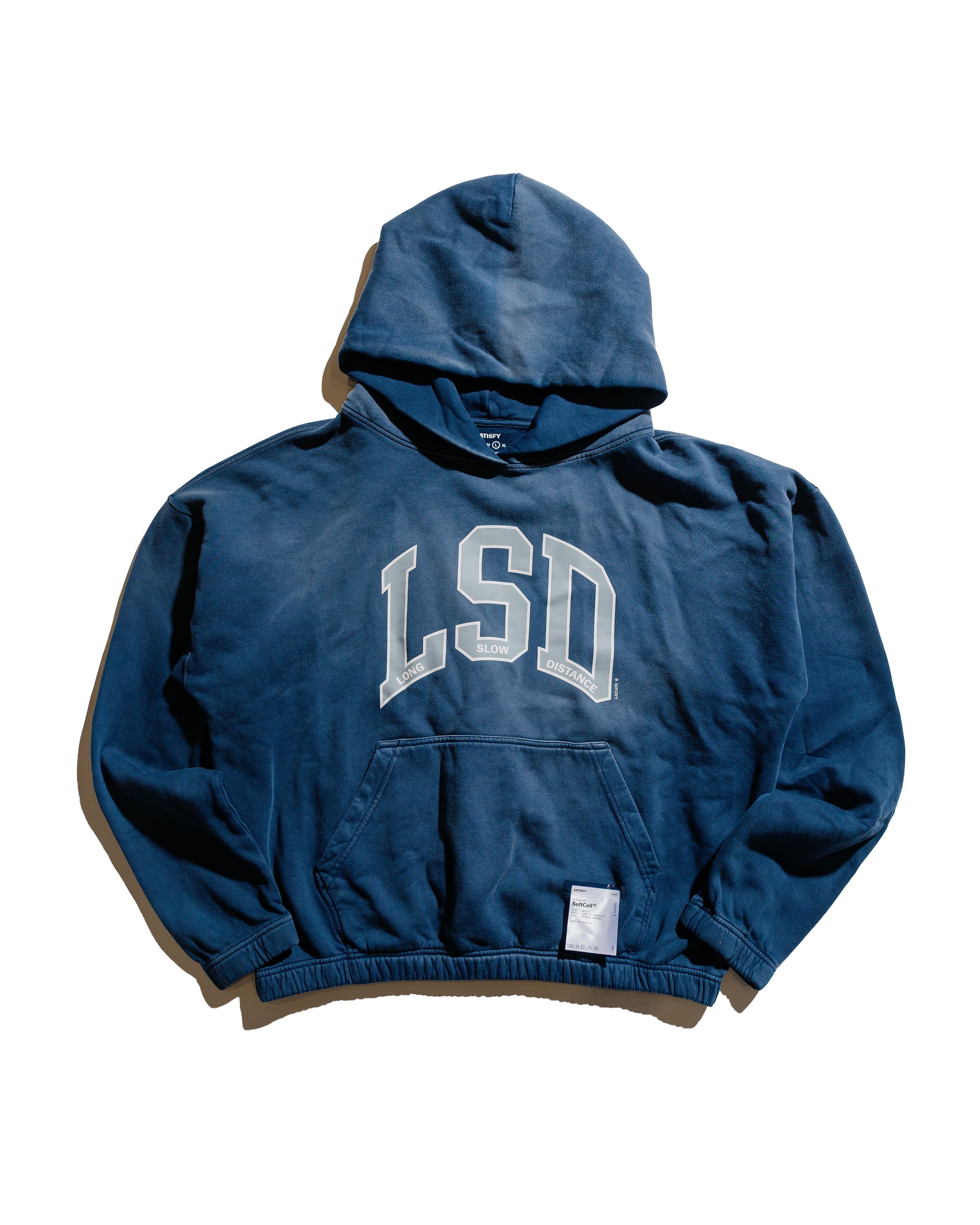 SATISFY SoftCellフーディー LSD サンブリーチドインディゴ