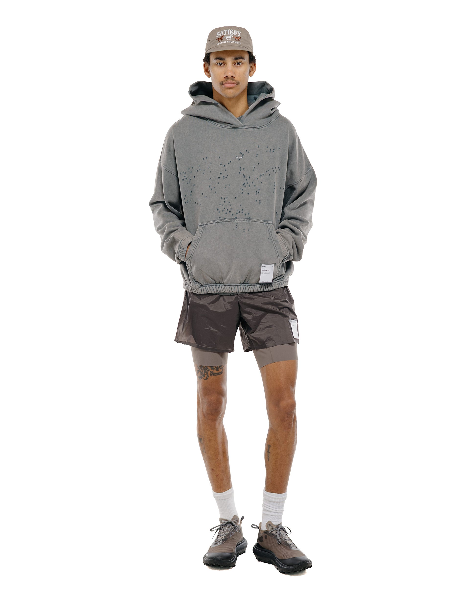 lost & found SATISFY SATISFY MothTech Hoodie Faded Black