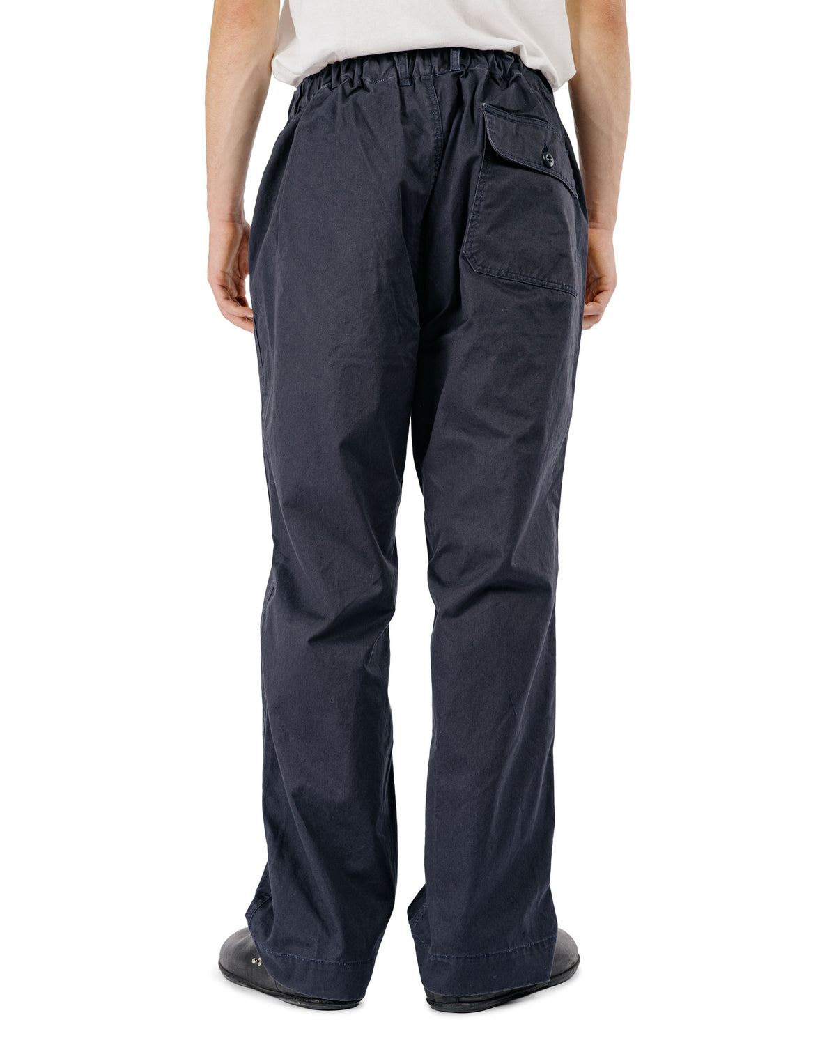 Sage de Cret CO High Density Chino Cloth Wide Work Pants Navy