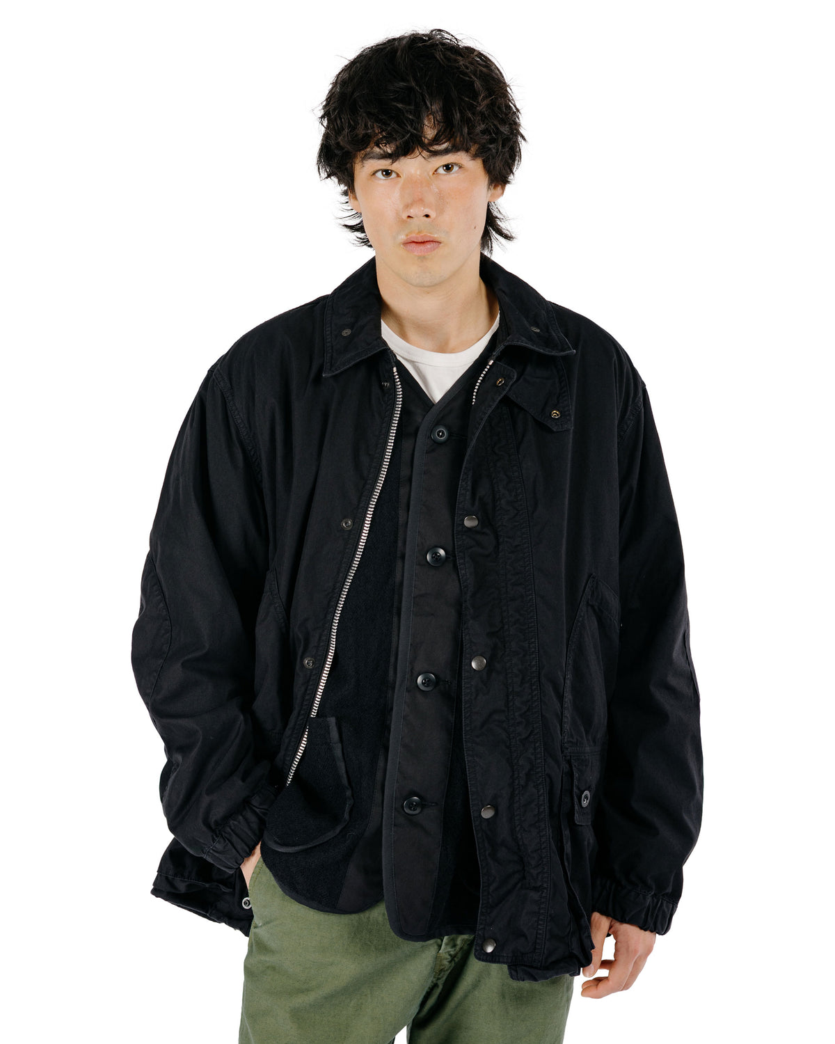 Sage de Cret CO/NY Oxford Three-Way Work Jacket Black