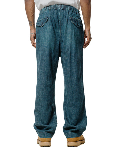Sage de Cret 11oz. CottonLinen Denim Baggy Pants Navy
