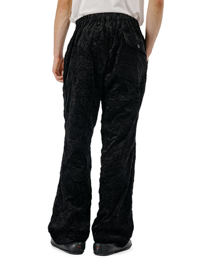 Sage de Cret CO Corduroy Crinkle Wide Work Pants Black