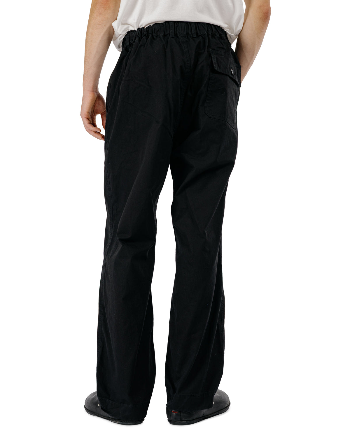 Sage de Cret CO High Density Chino Cloth Wide Work Pants Black