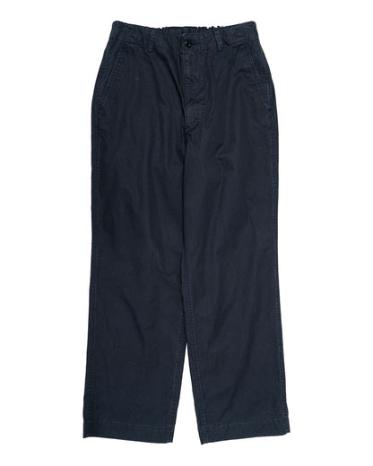 Sage de Cret CO High Density Chino Cloth Wide Work Pants Navy