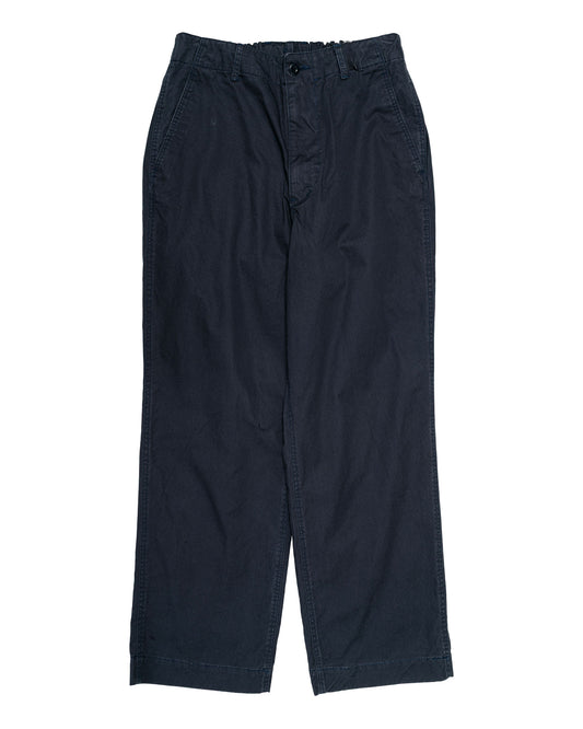 Sage de Cret CO High Density Chino Cloth Wide Work Pants Navy