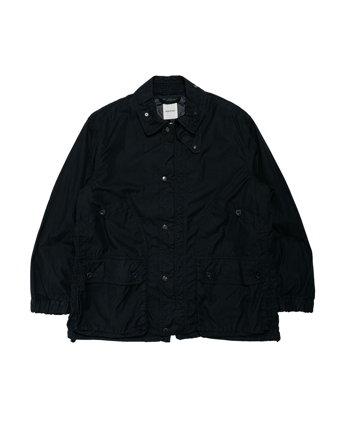 Sage de Cret CONY Oxford Three-Way Work Jacket Black