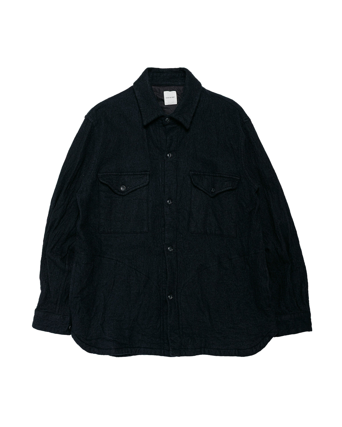 Sage de Cret COWO Washed Twill Work Shirt Black
