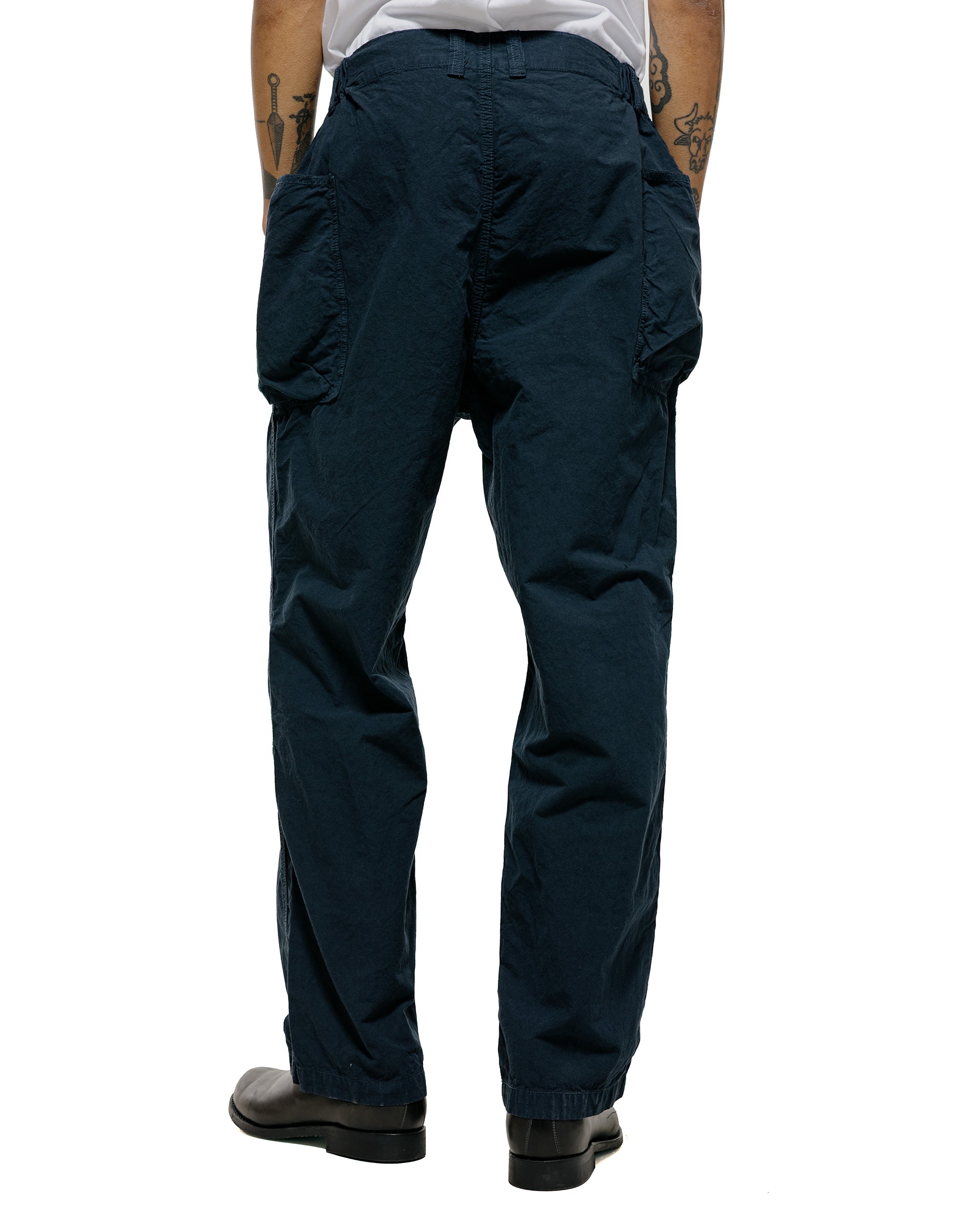 Sage de Cret CO/HEMP High Density Wide Work Pants Navy