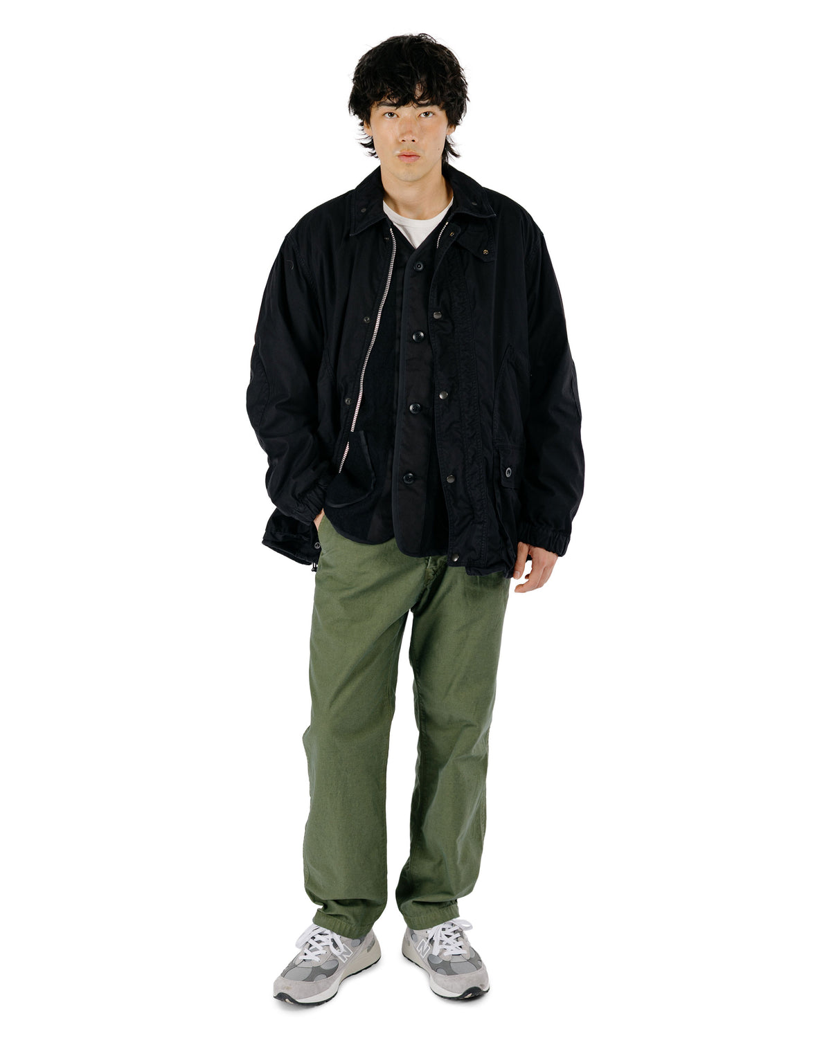 Sage de Cret CO/NY Oxford Three-Way Work Jacket Black