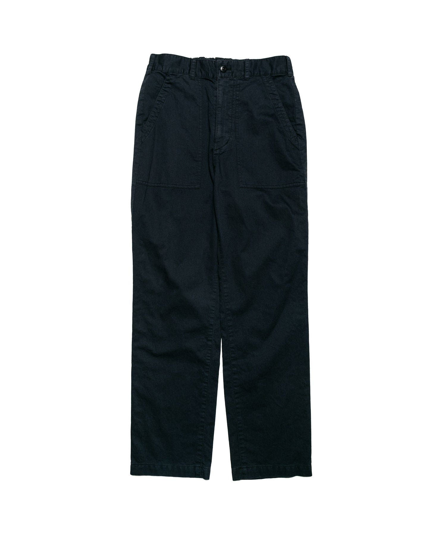 Sage de Cret Cotton Broken Twill Peg Top Baker Pants Black