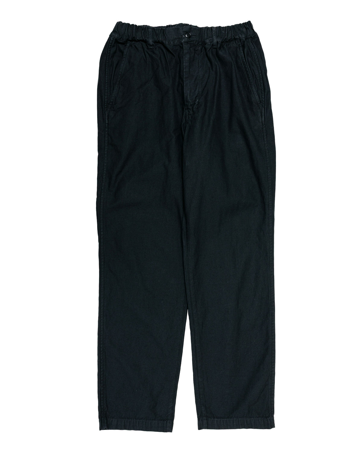 Sage de Cret CottonLinen Back Satin Tapered Pants Black