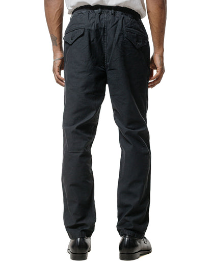 Sage de Cret CottonLinen Back Satin Tapered Pants Black