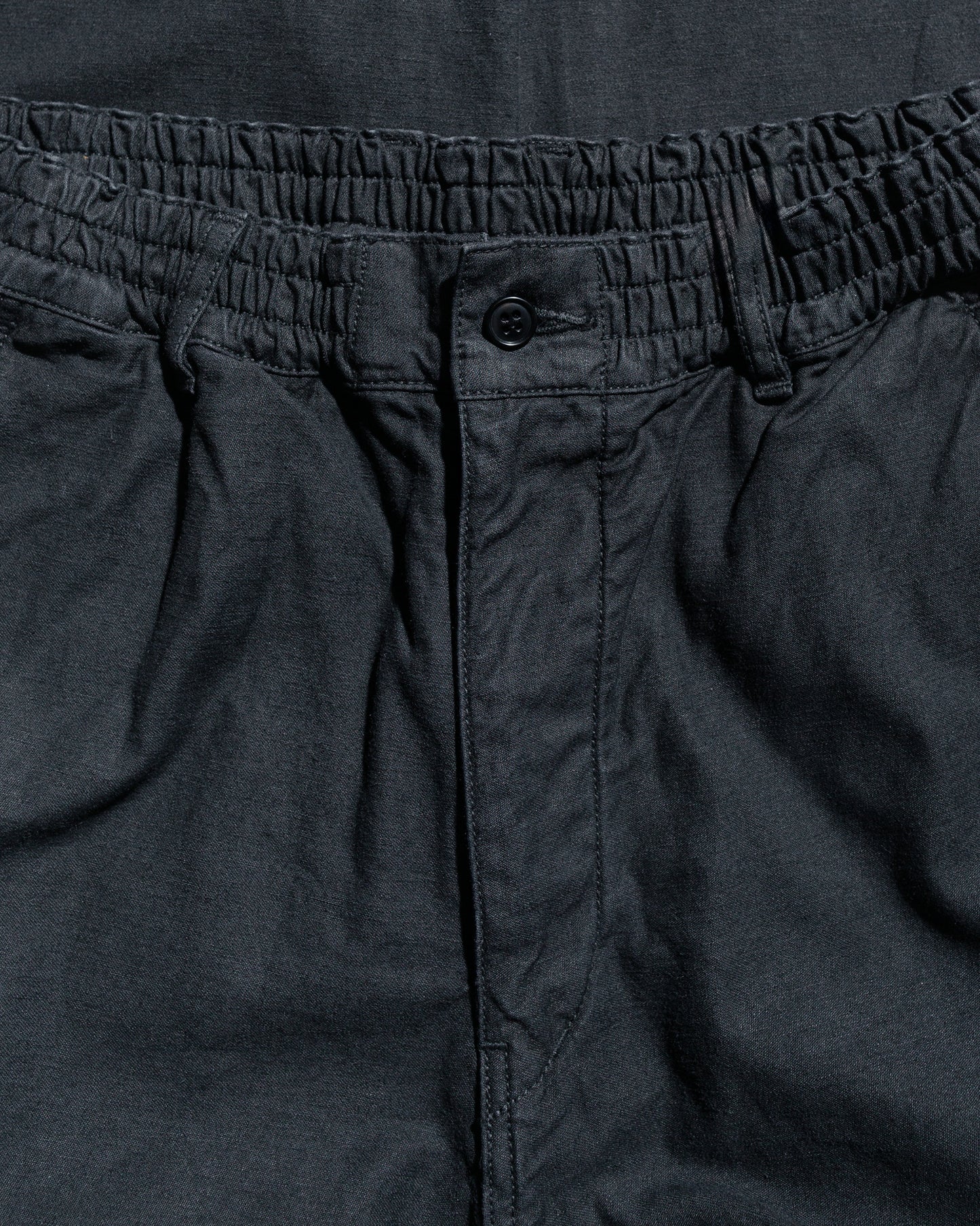 Sage de Cret CottonLinen Back Satin Tapered Pants Black