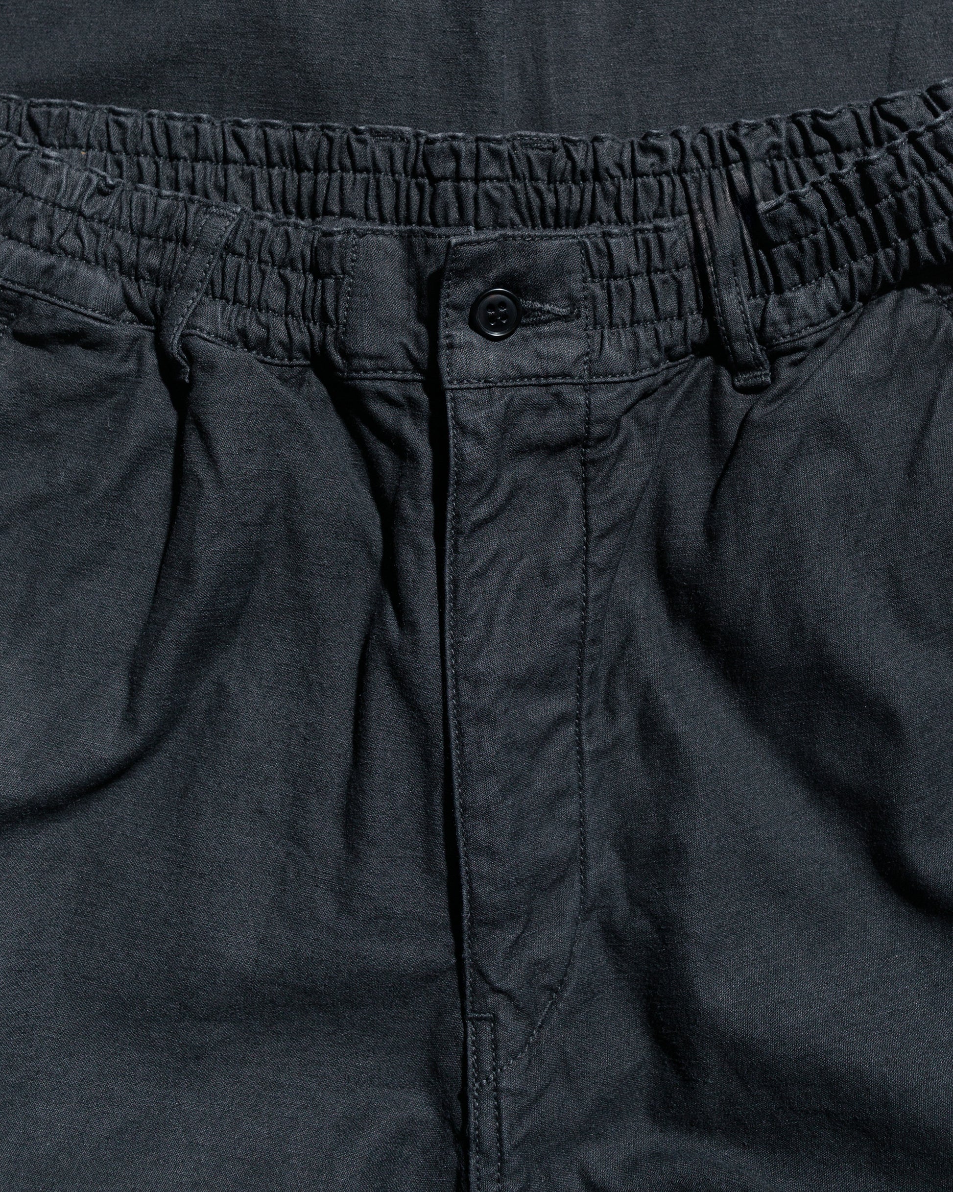 Sage de Cret CottonLinen Back Satin Tapered Pants Black