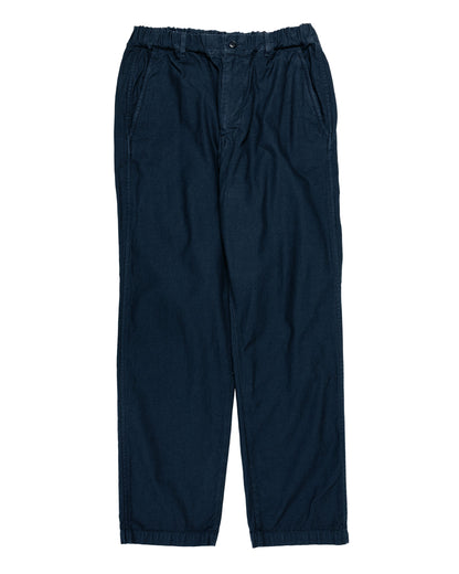 Sage de Cret CottonLinen Back Satin Tapered Pants Navy