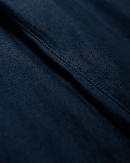 Sage de Cret Cotton/Linen Back Satin Tapered Pants Navy