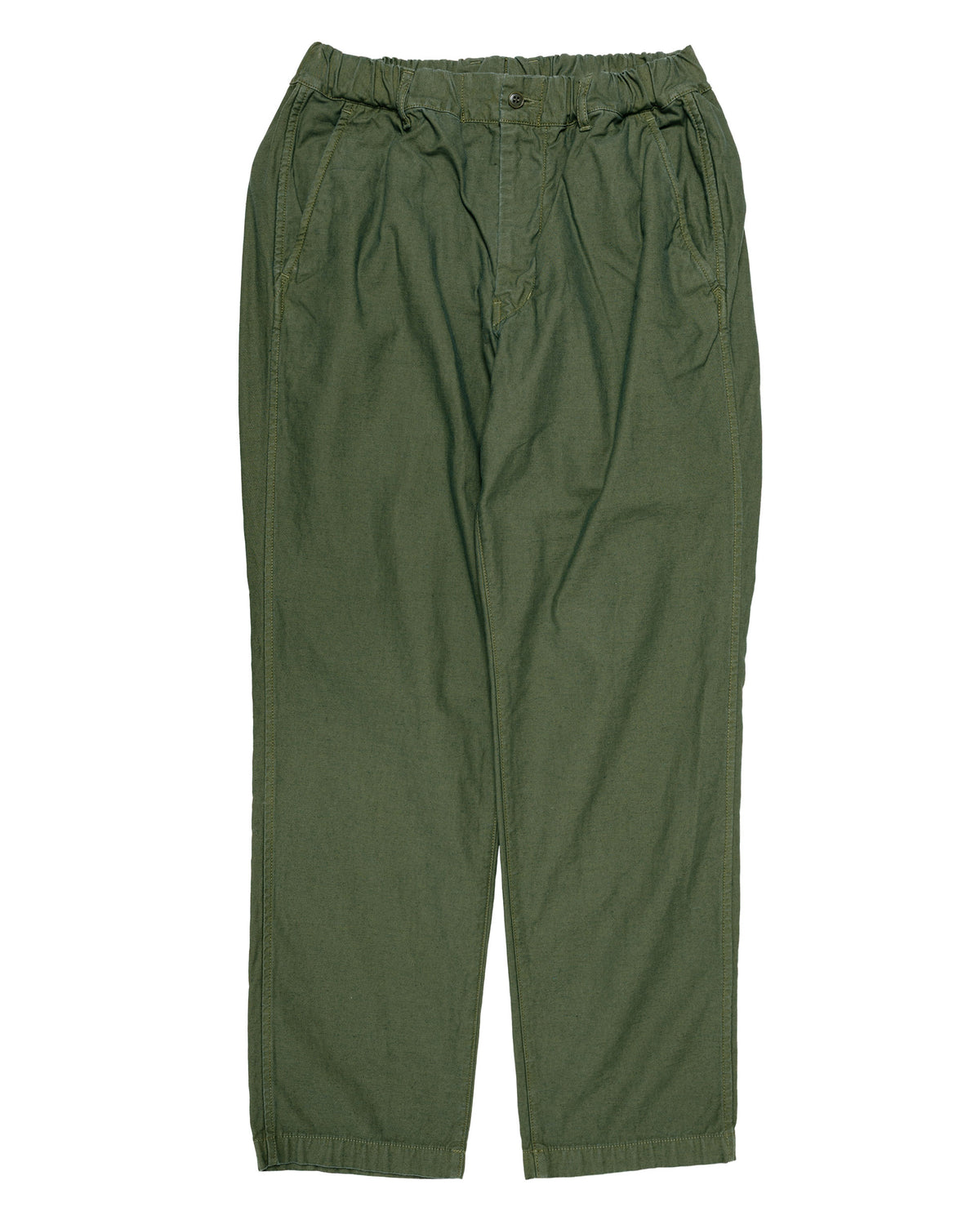 Sage de Cret CottonLinen Back Satin Tapered Pants Olive