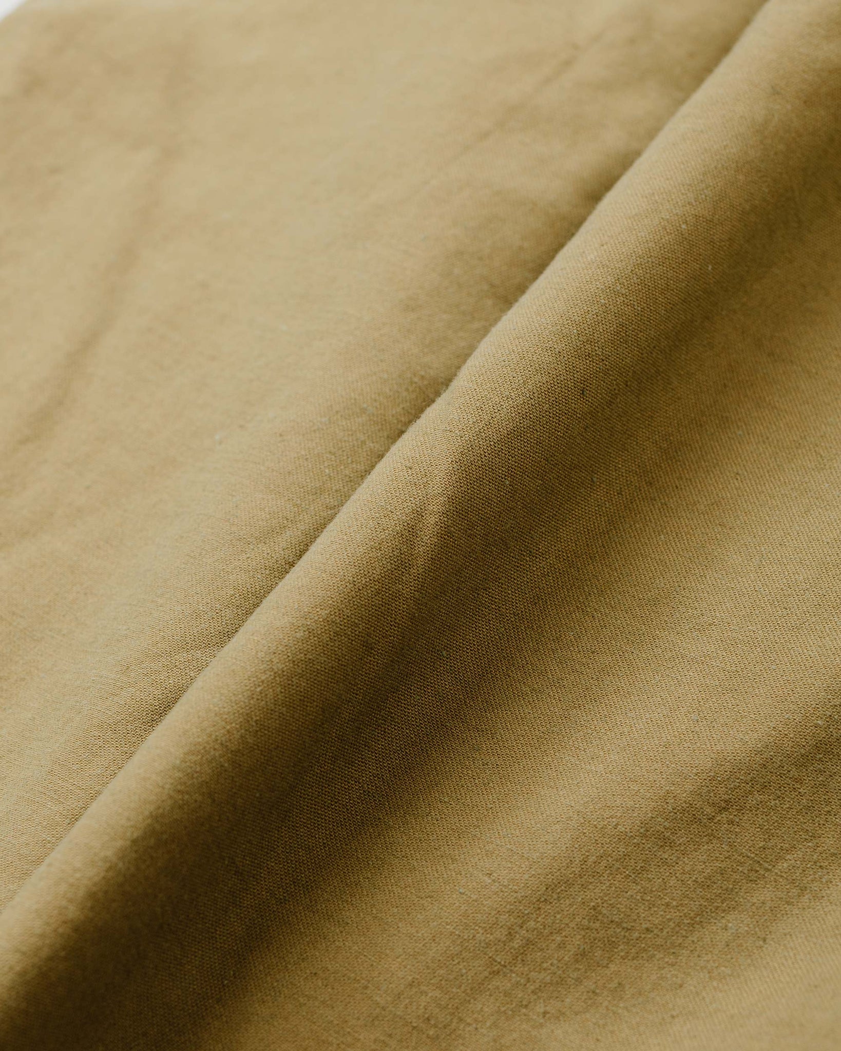 Sage de Cret Cotton/Linen Satin Back Crepe Tapered Pants Beige Fabric