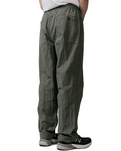 Sage de Cret Cotton Nylon Twill Wide Easy Pants Olive model back