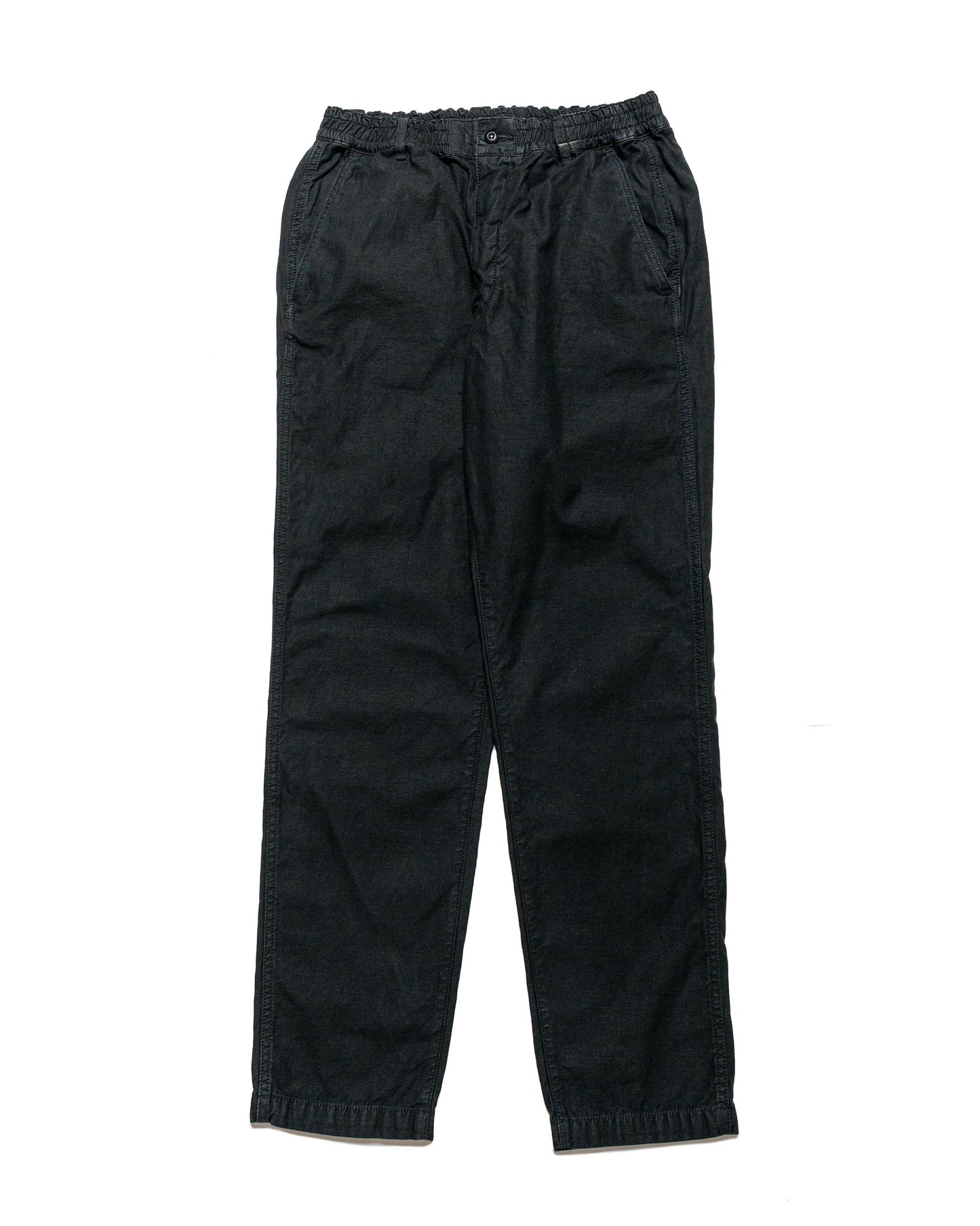 Sage de Cret Cotton/Linen Back Satin Tapered Pants Black