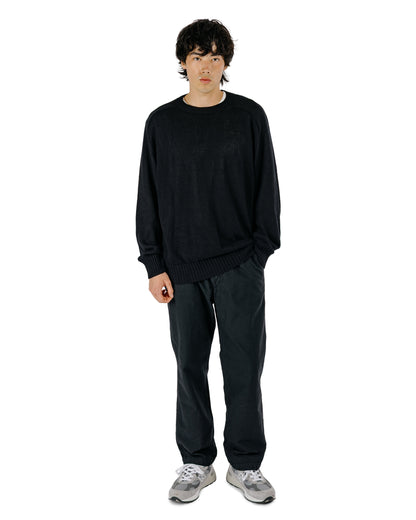 Sage de Cret Cotton/Linen Back Satin Tapered Pants Black