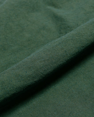 Sage de Cret High Density Cotton Hemp Tapered Pants Olive fabric